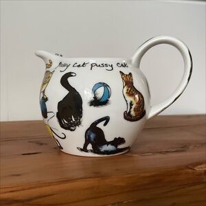 Paul Cardew Cat Tea Creamer Pitcher “pussycat pussycat where have you been”